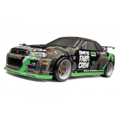 MICRO RS4 DRIFT FAIL CREW NISSAN SKYLINE R34 GT-R 1/18