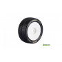 T-TURBO - 1-8 Truggy Tire Set - Mounted - Soft - White Rims