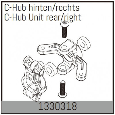 C-Hub Unit rear/right - 1330318