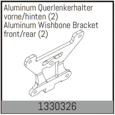 Aluminum Wishbone Bracket front/rear - 1330326