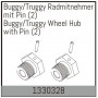 Buggy/Truggy Wheel Hub with Pin - 1330328