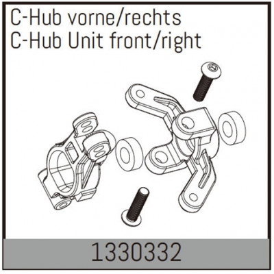 C-Hub Unit front/right - 1330332