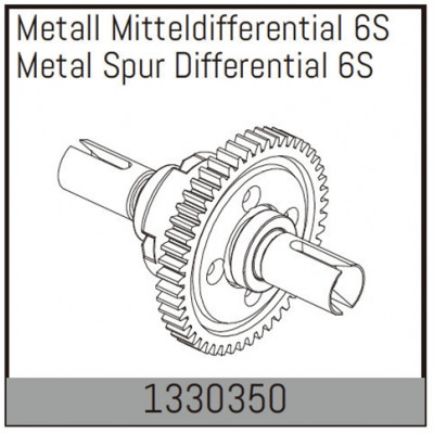 Metal Spur Differential 6S - 1330350