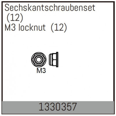 M3 locknut - 1330357