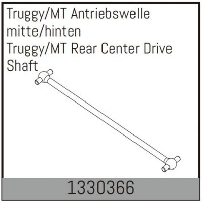 Truggy/MT Rear Center Drive Shaft - 1330366