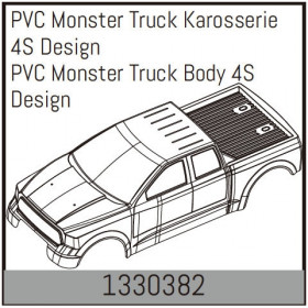 PVC Monster Truck Body 4S Design PVC Monster Truck Body 4S Design - 1330382