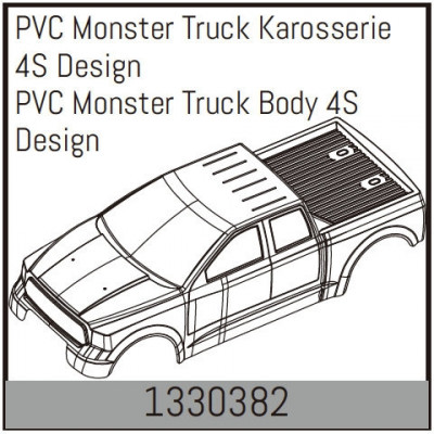 PVC Monster Truck Body 4S Design - 1330382
