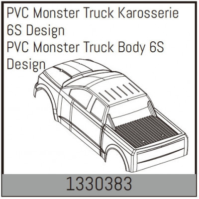 PVC Monster Truck Body 6S Design - 1330383