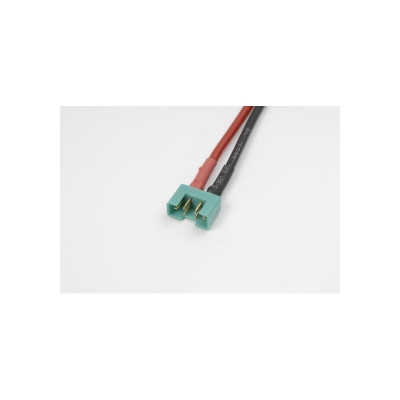 MPX  gold  connector,  Female,  silicon  wire  14AWG,  10cm  (1pc)