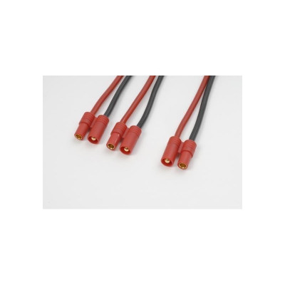 Y-lead  Parallel  3.5mm  gold  connector,  silicon  wire  14AWG  (1pc)