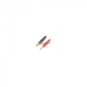 Banana  gold  connectors  4mm,  Black  +  Red  (1set) Banana  gold  connectors  4mm,  Black  +  Red  (1set)