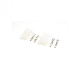 AMP  connector  with  gold  plated  pins,  Male  +  Female  (2pairs) AMP  connector  with  gold  plated  pins,  Male  +  Female  (2pairs)