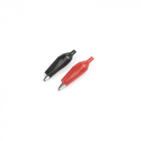Alligator  clip  small,  Red  &  Black  (1set) Alligator  clip  small,  Red  &  Black  (1set)