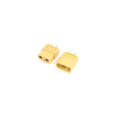 XT60  GOLD  CONNECTOR,  MALE  +  FEMALE  (2PAIRS)