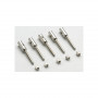Aluminium Threaded Coupler M2.5 for carbon Tube Ø4mm (5pcs)