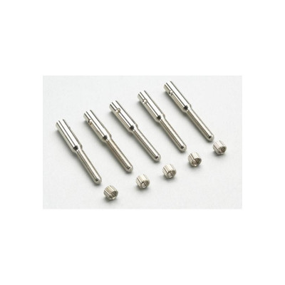 Aluminium Threaded Coupler M2.5 for carbon Tube Ø5mm (5pcs)