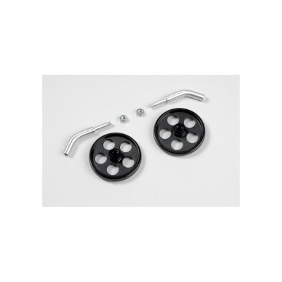 Wheelaxle "angled" for 2mm carbon rod incl. wheels (2pcs)
