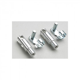 Aluminium clevis heavy duty w/ safety clip M4 (2pcs) Aluminium clevis heavy duty w/ safety clip M4 (2pcs)