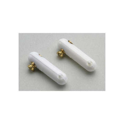 Plastic clevis w/ locking screw for wires up to ø2mm (2pcs)