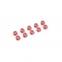 Nylstop nut M5 "Red", Aluminium (10pcs)