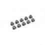 Flanged nylstop nut M3 "Gun Metal", Aluminium (10pcs)
