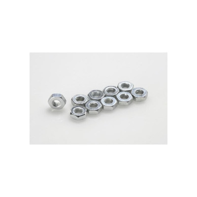 Low profile nut, M3, Galvanized Steel (10pcs)