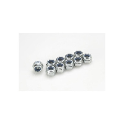 Nylstop nut, M2, Galvanized Steel (10pcs)
