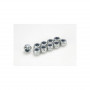 Nylstop nut, M4, Galvanized Steel (10pcs)