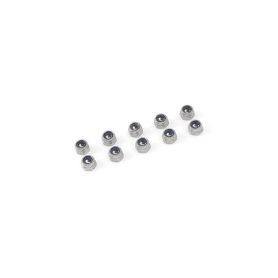Nylstop nut, M4, Inox (10pcs)