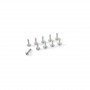 Socket low round flanged head screw, M3X10, Steel (10pcs)