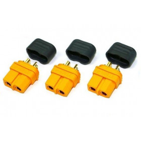 Connector - Gold - XT60 with CAP - female (3 pcs) Connector - Gold - XT60 with CAP - female (3 pcs)