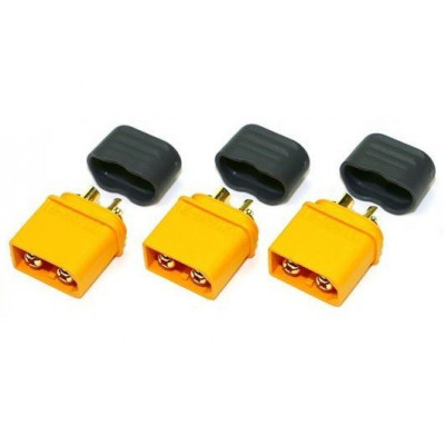 Connector - Gold - XT60 with CAP - male (3 pcs)