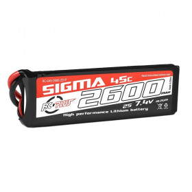 RC PLUS - LI-PO BATTERYPACK SIGMA 45C 2600 MAH 2S1P 7.4V XT-60 RC PLUS - LI-PO BATTERYPACK SIGMA 45C 2600 MAH 2S1P 7.4V XT-60