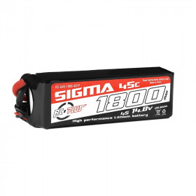 RC PLUS - LI-PO BATTERYPACK SIGMA 45C 1800 MAH 4S1P 14.8V XT-60 RC PLUS - LI-PO BATTERYPACK SIGMA 45C 1800 MAH 4S1P 14.8V XT-60