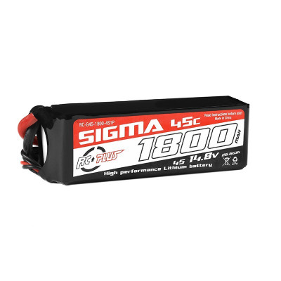 RC PLUS - LI-PO BATTERYPACK SIGMA 45C 1800 MAH 4S1P 14.8V
