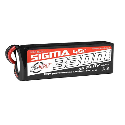 RC PLUS - LI-PO BATTERYPACK SIGMA 45C 3300 MAH 4S1P 14.8V
