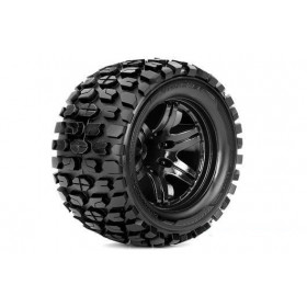 Pneus 1/10 Monster Truck - Colados - 1/2 offset - Jante Preta - 12mm Hex (2 pcs) Pneus 1/10 Monster Truck - Colados - 1/2 offset - Jante Preta - 12mm Hex (2 pcs)