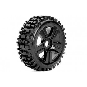 Pneus 1/8 Buggy - Colados - Jante Preta - 17mm Hex (2 pcs) Pneus 1/8 Buggy - Colados - Jante Preta - 17mm Hex (2 pcs)
