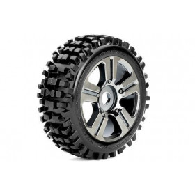 Pneus 1/8 Buggy - Colados - Jante Cromada - 17mm Hex (2 pcs) Pneus 1/8 Buggy - Colados - Jante Cromada - 17mm Hex (2 pcs)