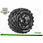 MFT ST-MCROSS 1:8 STADIUM TRUCK TIRE SET MOUNTED SPORT BLACM