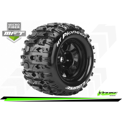 MFT MT-PIONEER 1:8 MONSTER TRUCK TIRE SET MOUNTED SPORT 17MM