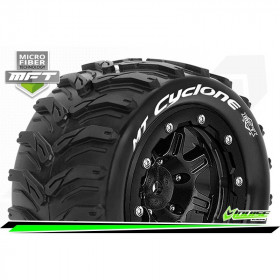 MFT MT-CYCLONE MAXX TIRE SET MOUNTED SPORT BLACK MFT MT-CYCLONE MAXX TIRE SET MOUNTED SPORT BLACK