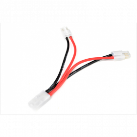 POWER Y-LEAD PARALLEL TAMIYA 14AWG SILICONE WIRE 12CM - 1 PC POWER Y-LEAD PARALLEL TAMIYA 14AWG SILICONE WIRE 12CM - 1 PC