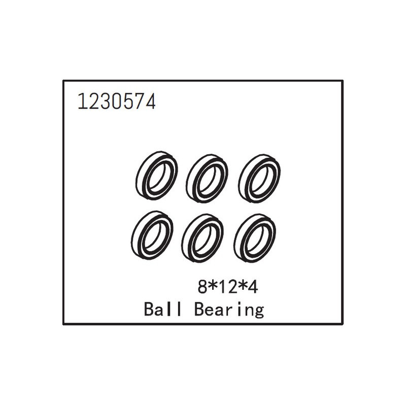 BALL BEARING 8x12X4