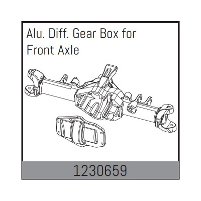 ALU. FRONT AXLE DIFF. GEAR BOX
