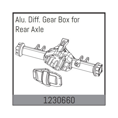 ALU. REAR AXLE DIFF. GEAR BOX