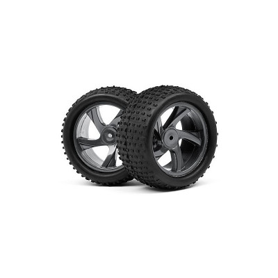 TRUGGY WHEEL AND TYRE ASSEMBLY 1/18 (ION XT) (2)