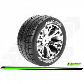 ST-ROCKET 1:10 STADIUM TRUCK TIRE SET MOUNTED SPORT CHROME ST-ROCKET 1:10 STADIUM TRUCK TIRE SET MOUNTED SPORT CHROME