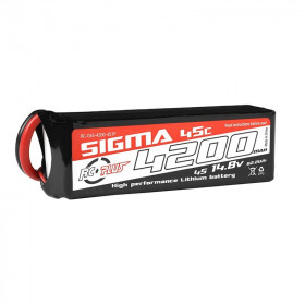 LI-PO BATTERYPACK SIGMA 45C 4200 MAH 4S1P 14.8V XT-60 LI-PO BATTERYPACK SIGMA 45C 4200 MAH 4S1P 14.8V XT-60