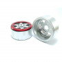 BEADLOCK WHEELS PT-SIXSTAR SILVER/RED 1.9